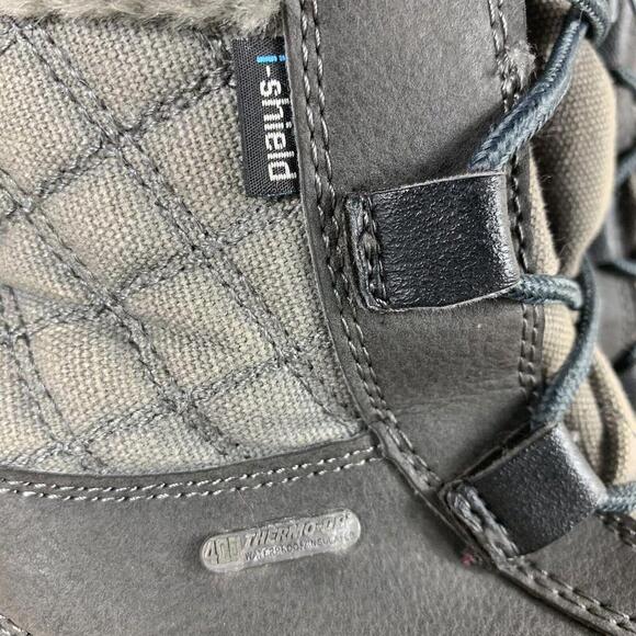 HI-TEC Womens Size 9 Thinsulate Gray DUBOIS 400i WP Winter Walking Snow Boots - Picture 10 of 13